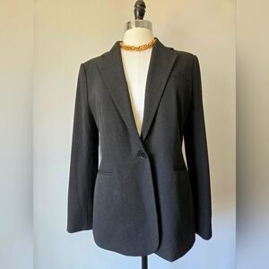 RALPH LAUREN Classic One Button Black Blazer. Size 10